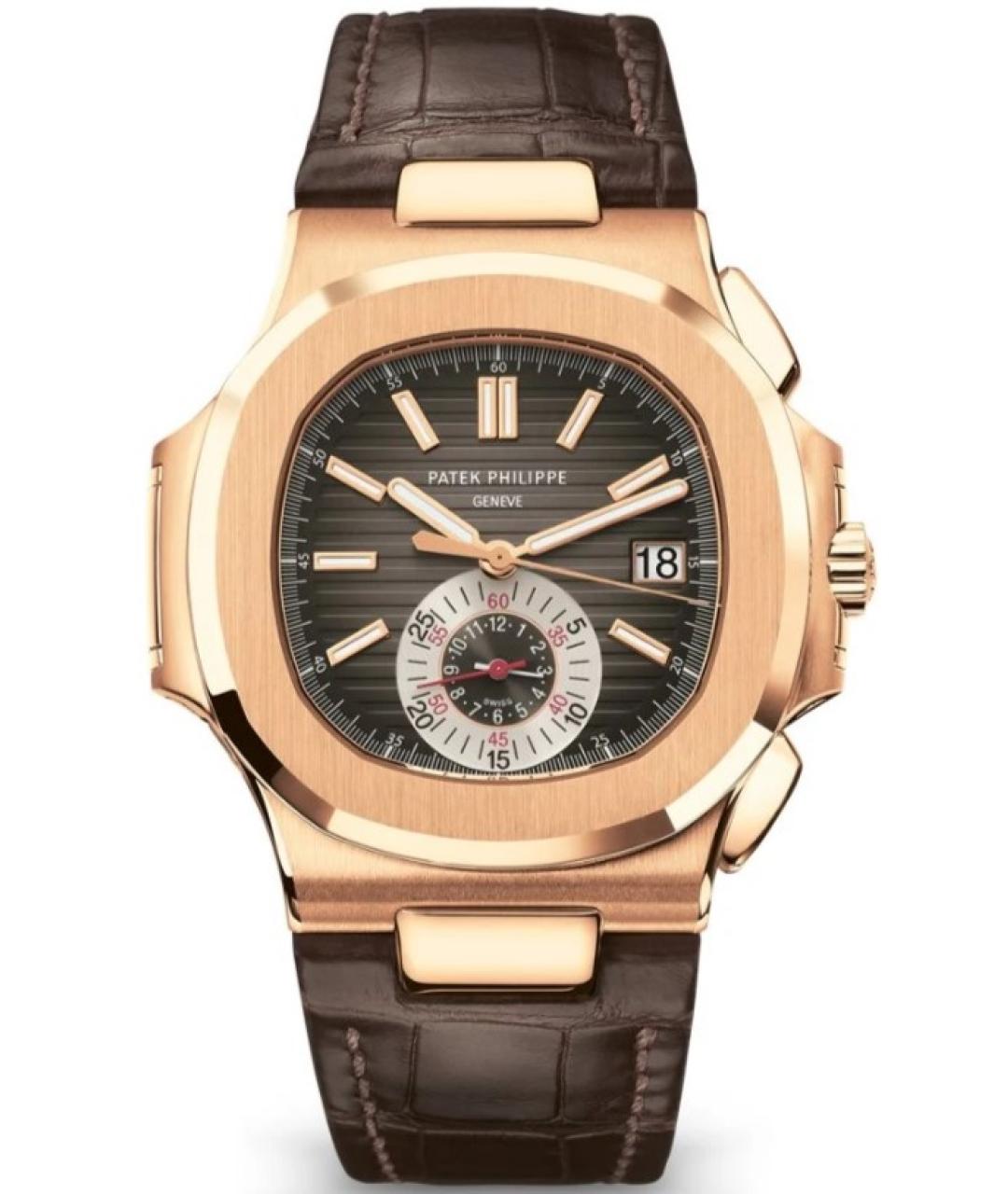 PATEK PHILIPPE Коричневые часы из розового золота, фото 4