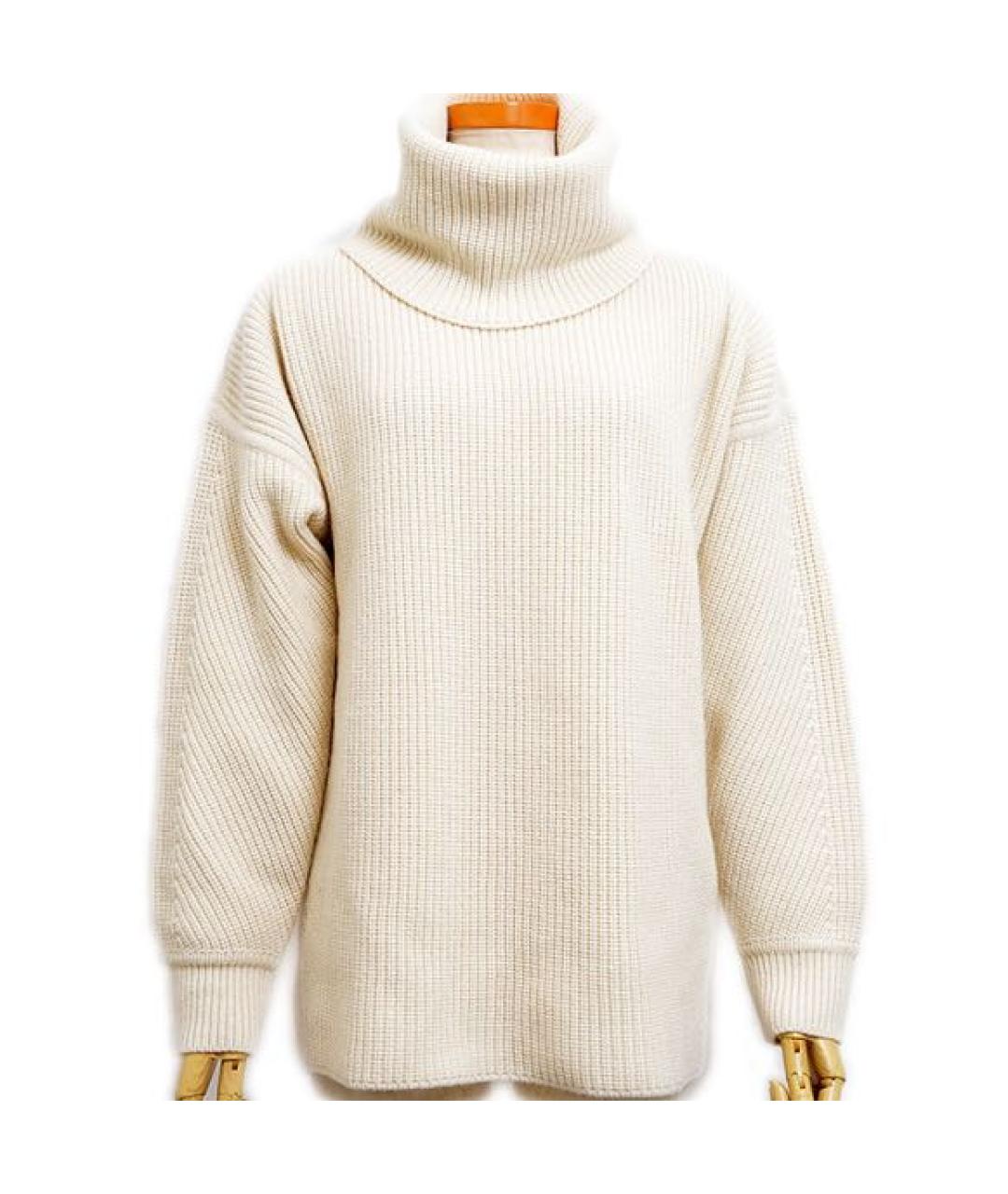 HERMES Бежевый кашемировый джемпер / свитер, фото 9