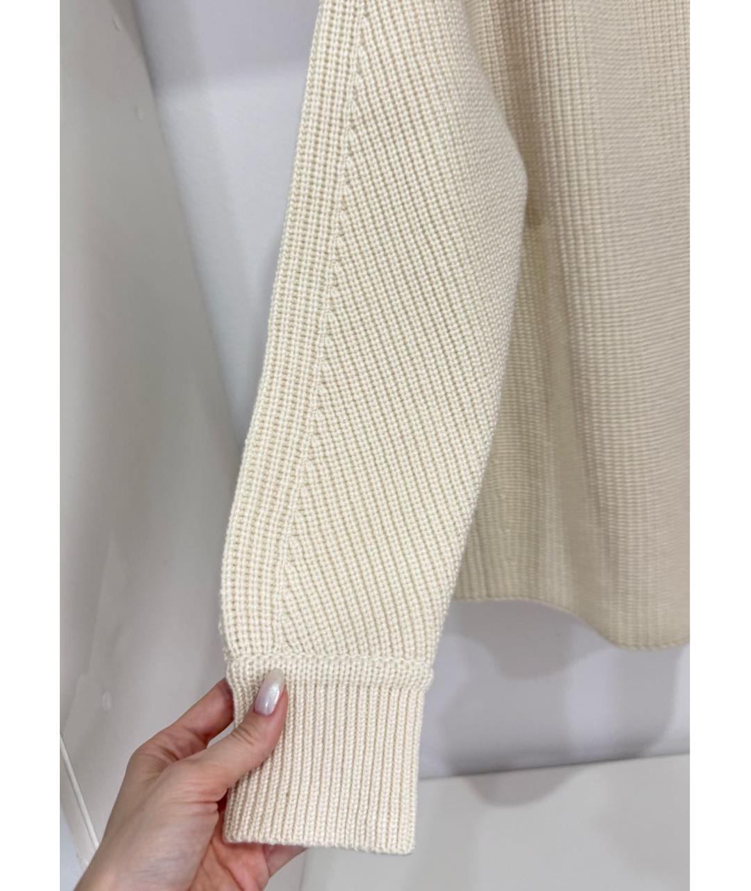 HERMES Бежевый кашемировый джемпер / свитер, фото 6