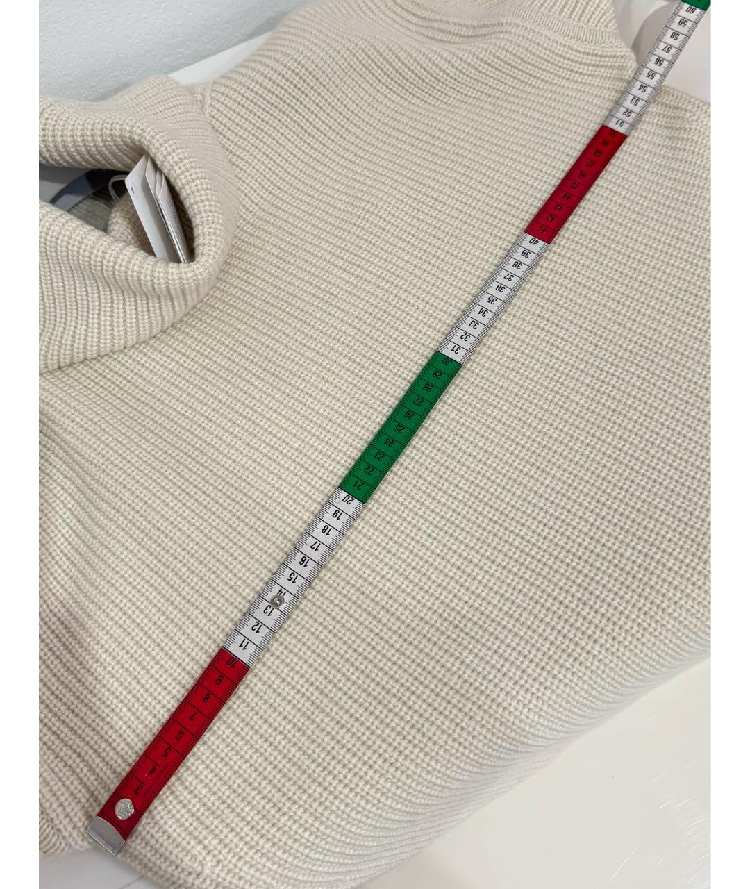 HERMES Бежевый кашемировый джемпер / свитер, фото 8