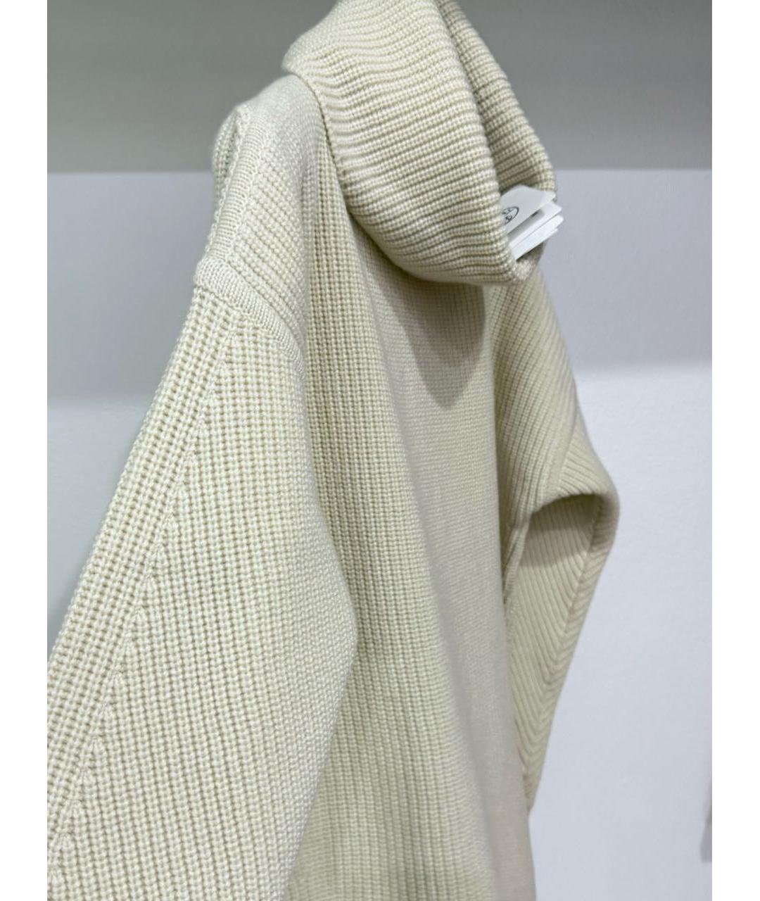 HERMES Бежевый кашемировый джемпер / свитер, фото 7