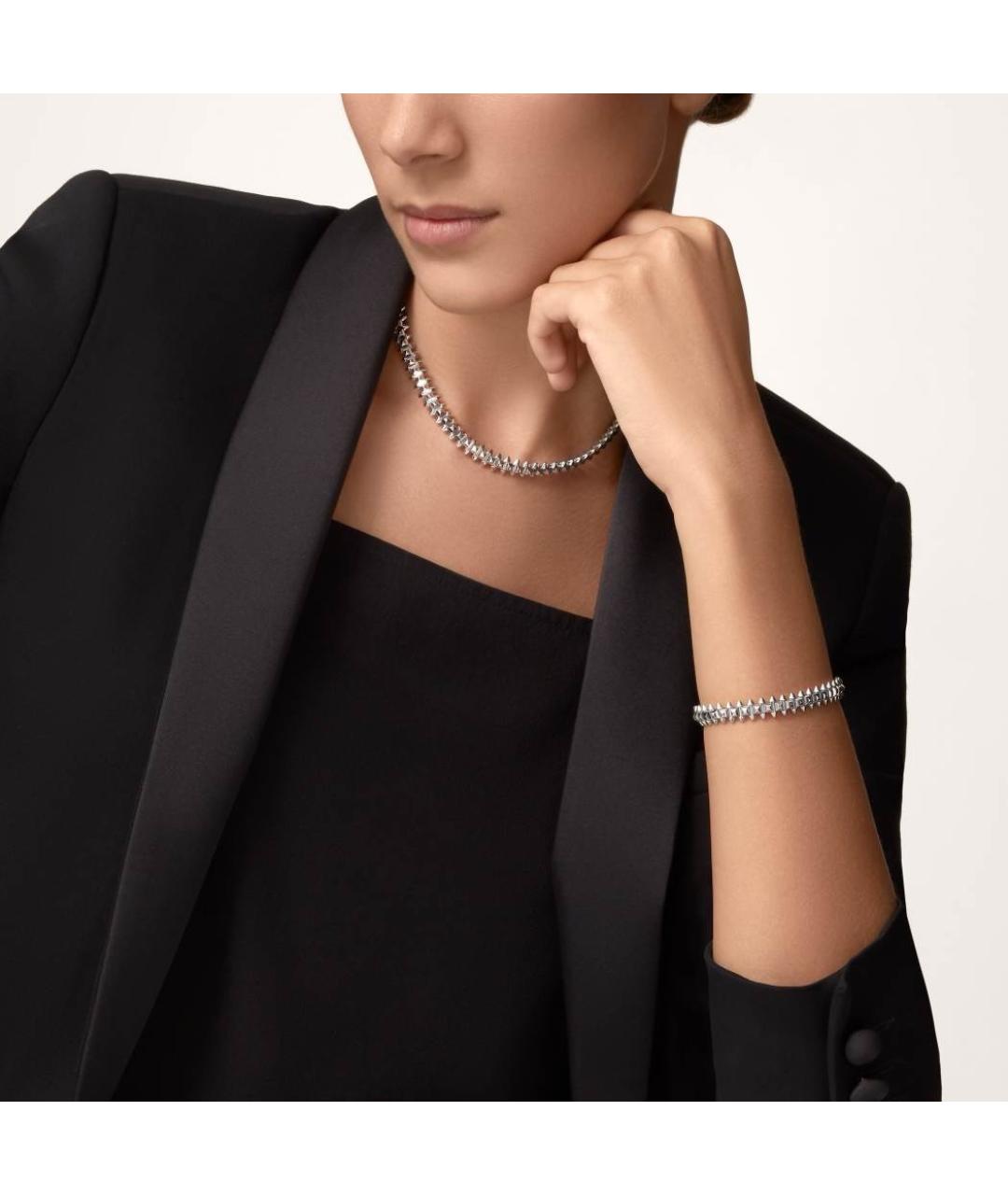 CARTIER Серебрянный браслет из белого золота, фото 6