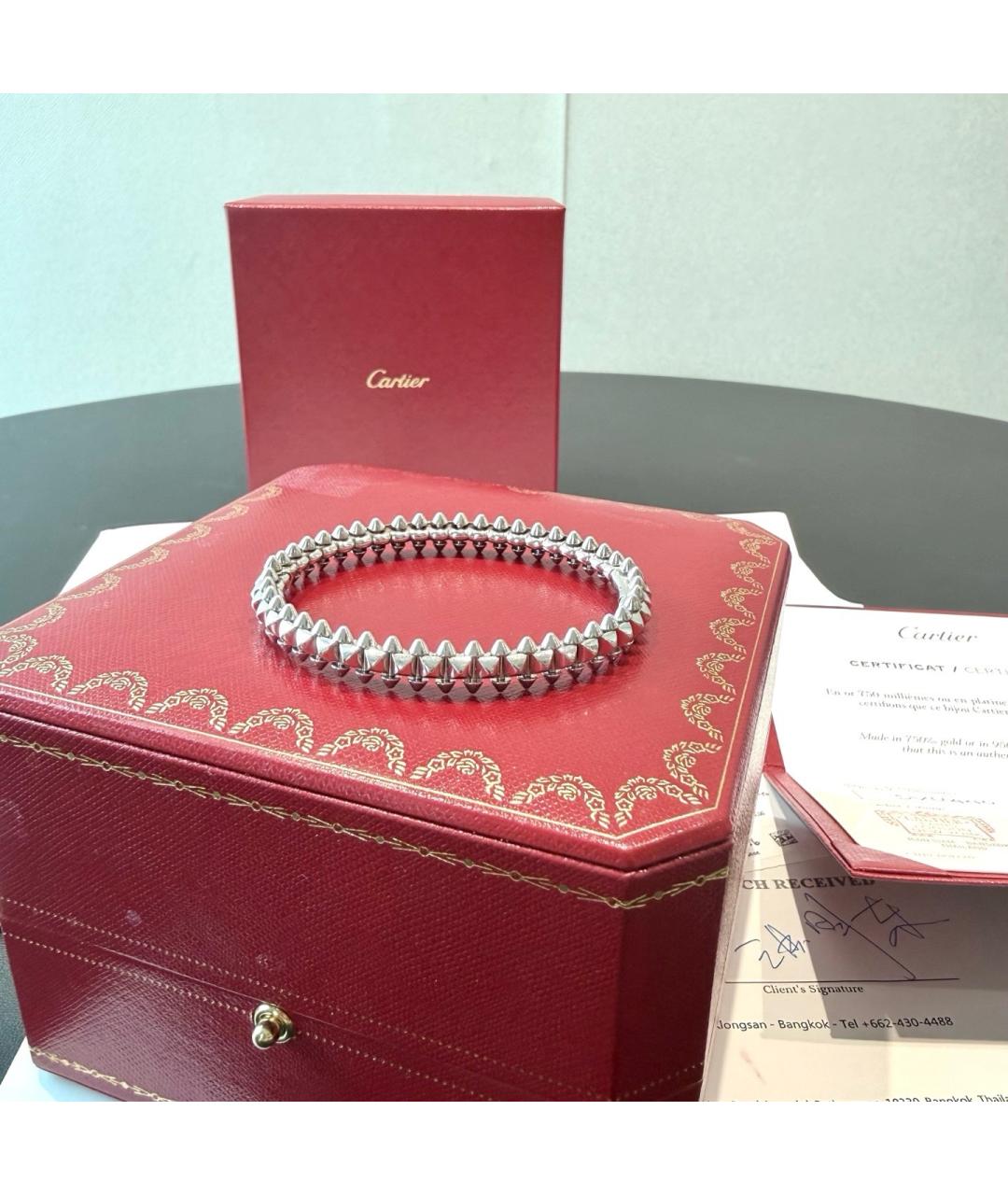 CARTIER Серебрянный браслет из белого золота, фото 5