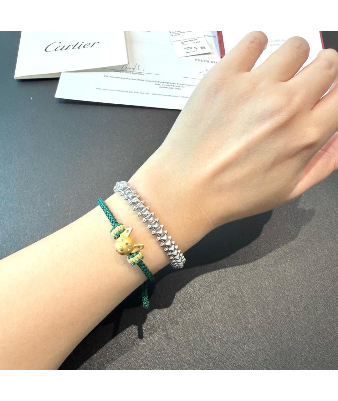 CARTIER Серебрянный браслет из белого золота, фото 7