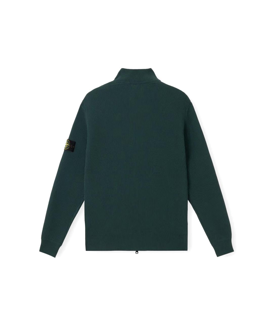 STONE ISLAND Зеленый хлопковый кардиган, фото 2