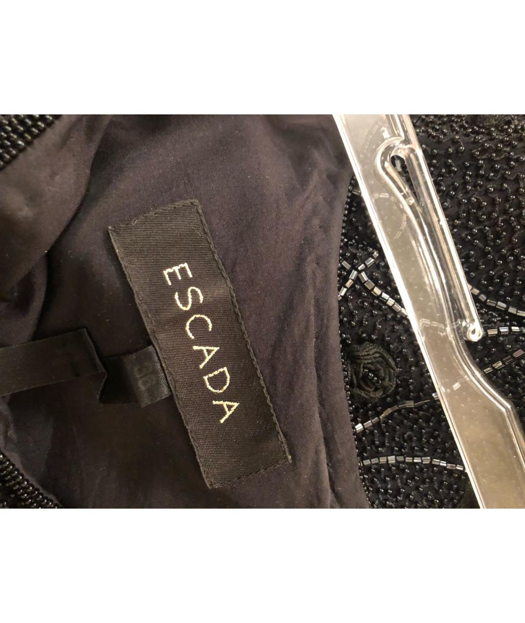 ESCADA Черное шелковое вечернее платье, фото 3