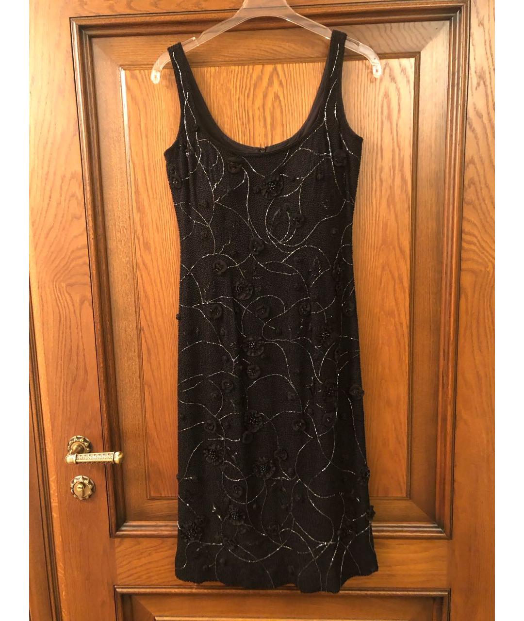 ESCADA Черное шелковое вечернее платье, фото 9