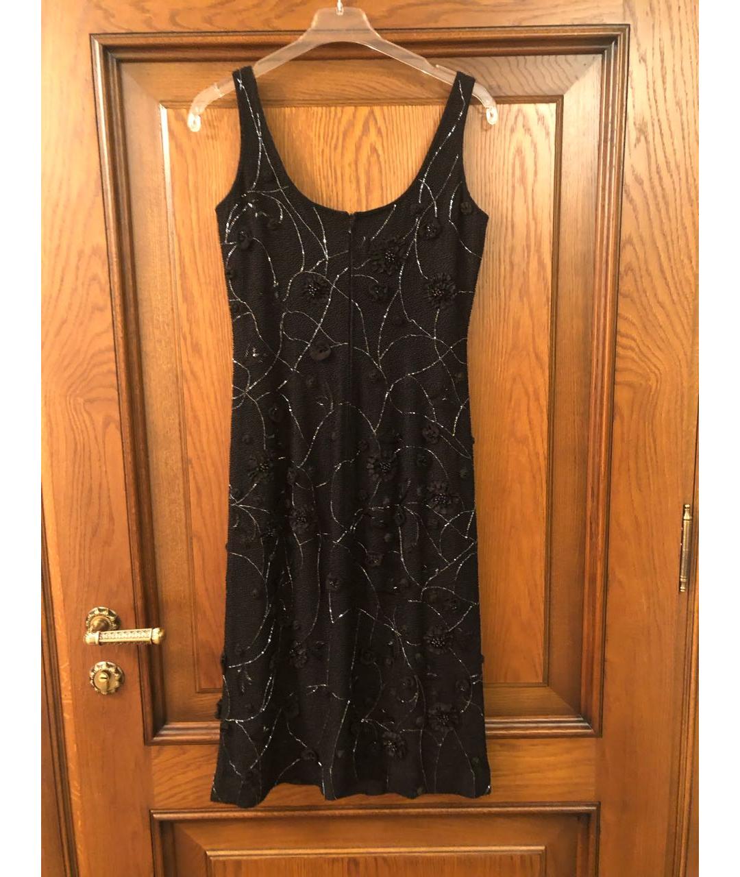 ESCADA Черное шелковое вечернее платье, фото 2