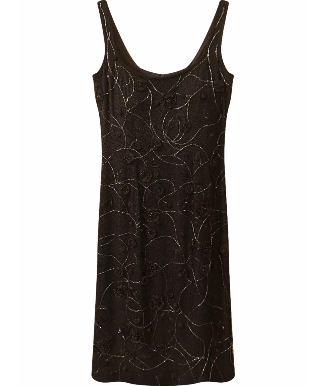 ESCADA Черное шелковое вечернее платье, фото 1