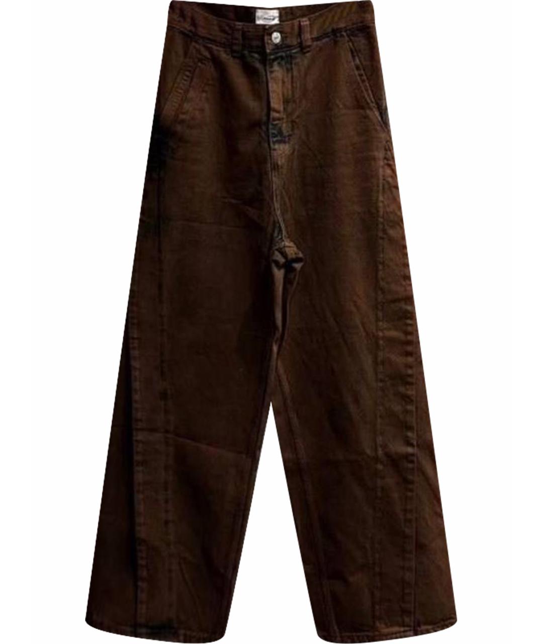 GRAILZ PROJECT G/R Коричневые хлопковые прямые джинсы, фото 1