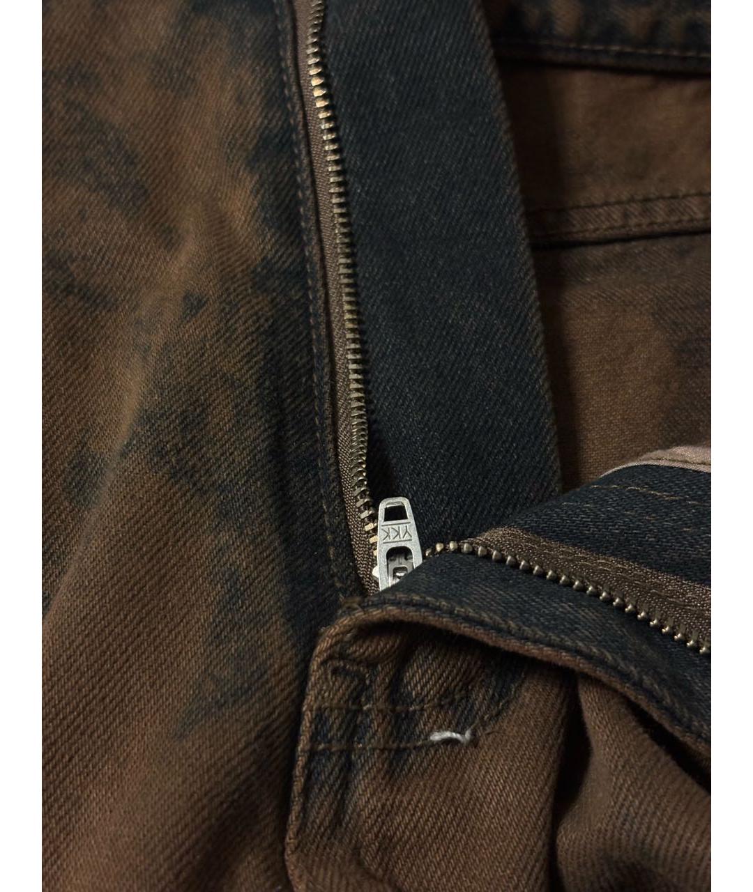 GRAILZ PROJECT G/R Коричневые хлопковые прямые джинсы, фото 4