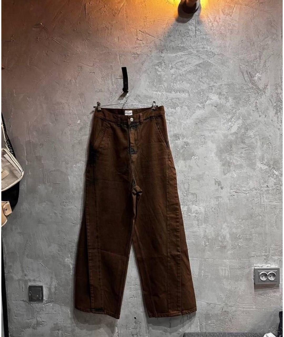 GRAILZ PROJECT G/R Коричневые хлопковые прямые джинсы, фото 7