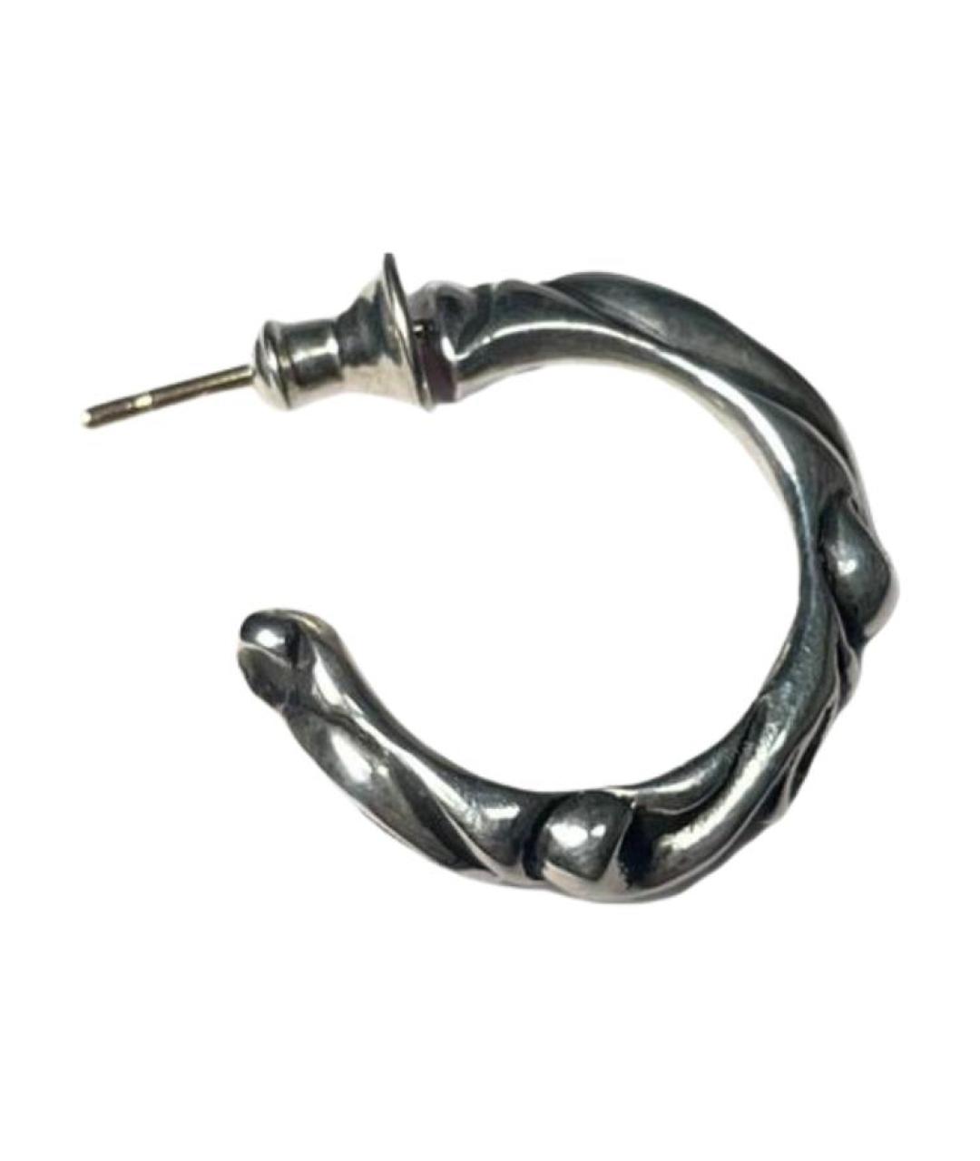 CHROME HEARTS Серебряные серьги, фото 2