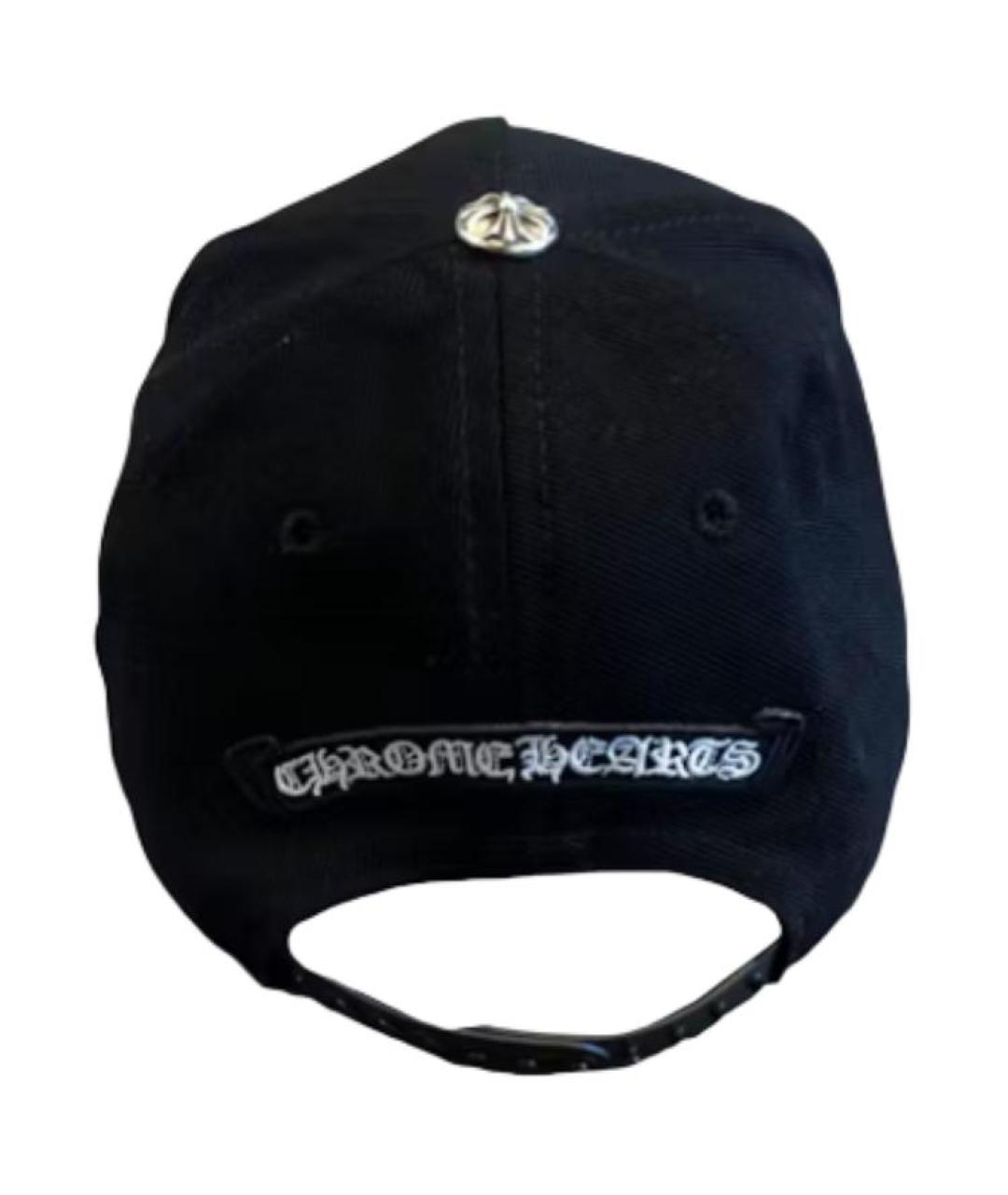 CHROME HEARTS Черная хлопковая кепка/бейсболка, фото 2