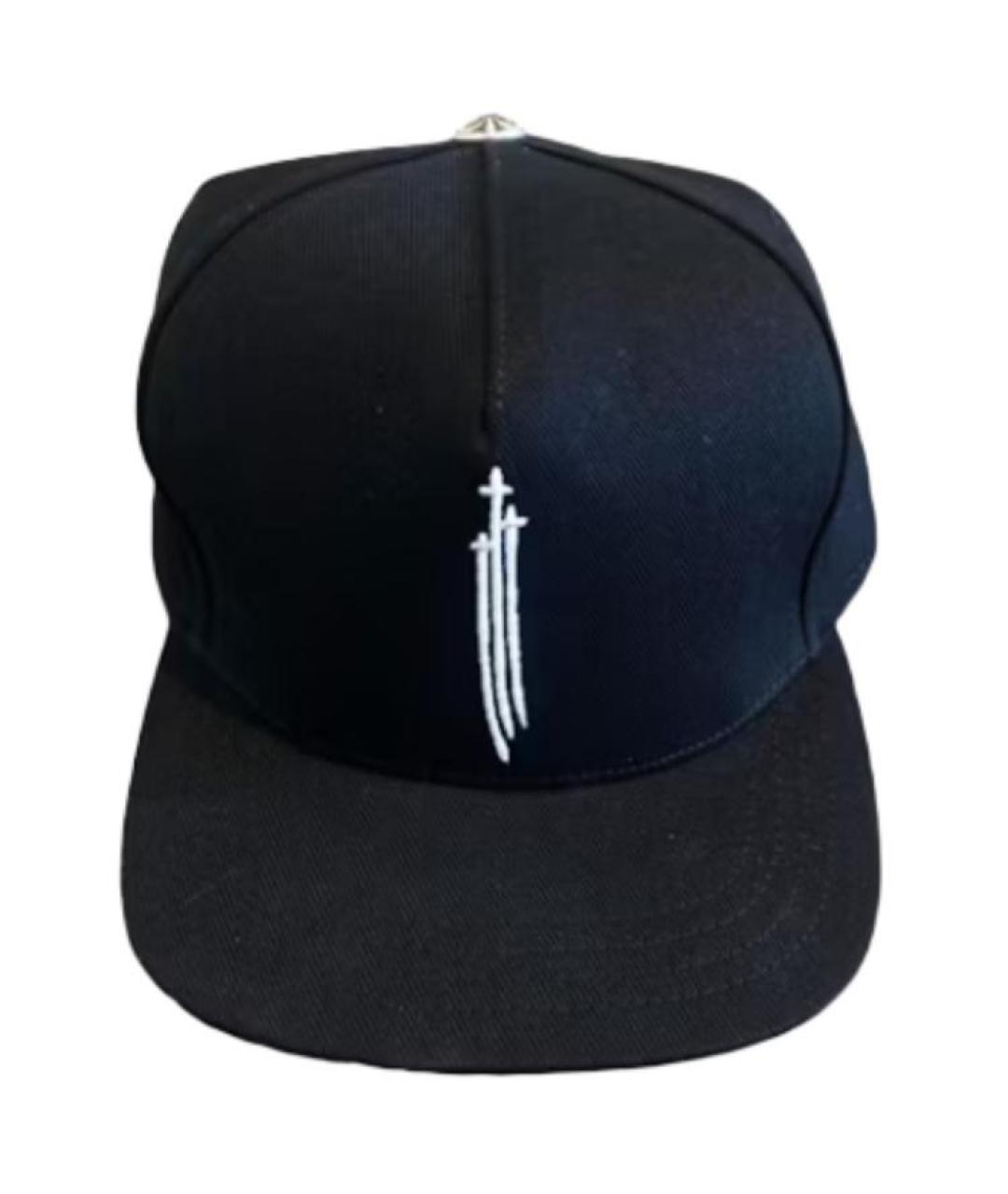 CHROME HEARTS Черная хлопковая кепка/бейсболка, фото 1