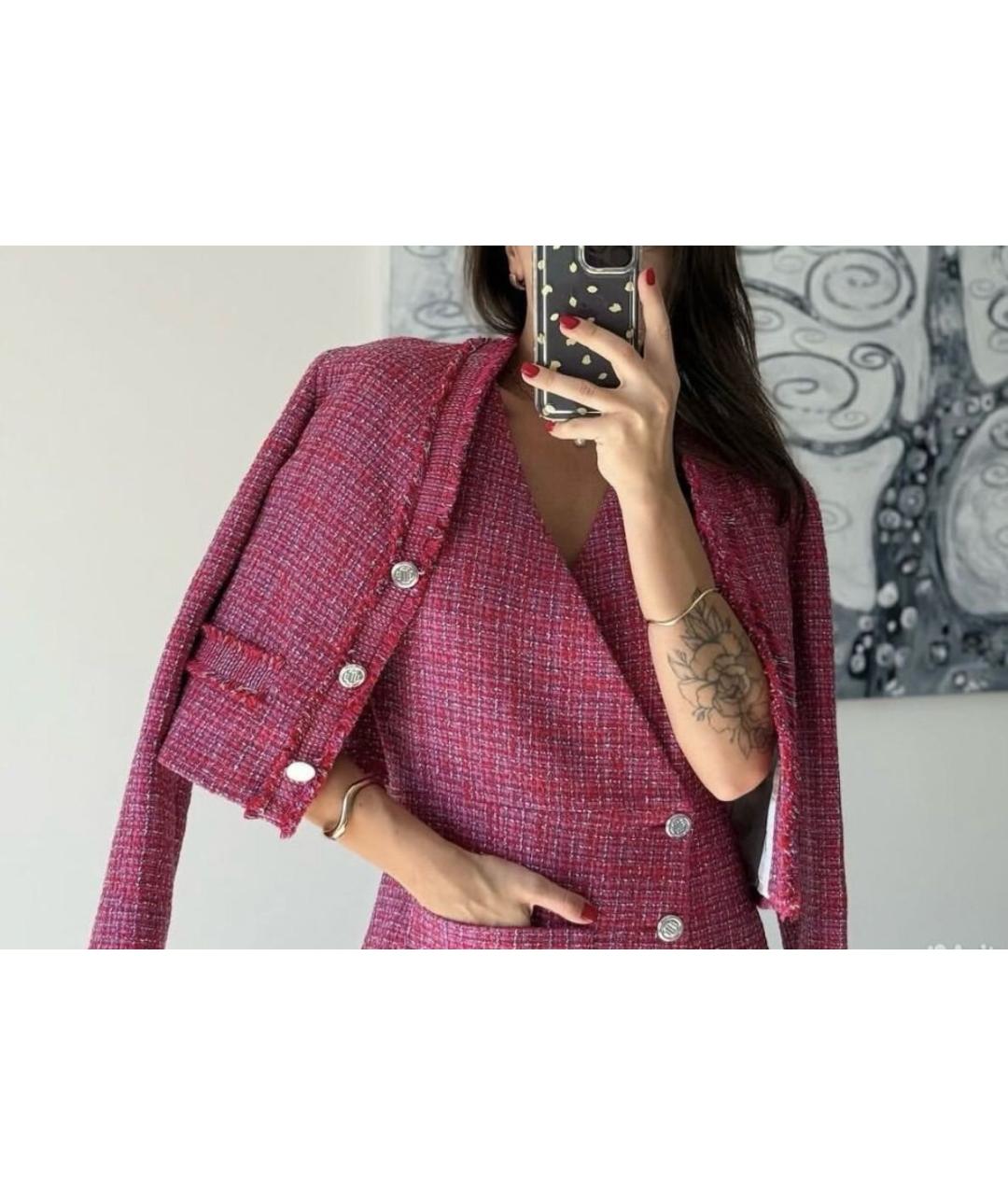 MAJE Розовый хлопковый жакет/пиджак, фото 6