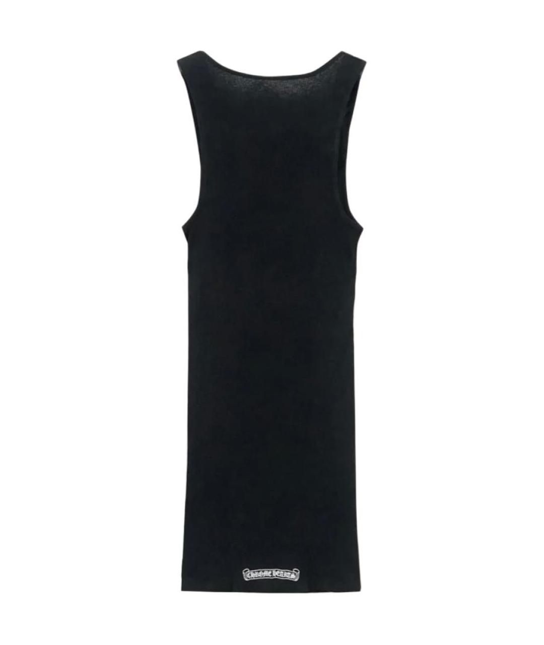 CHROME HEARTS Черная хлопковая майка, фото 2