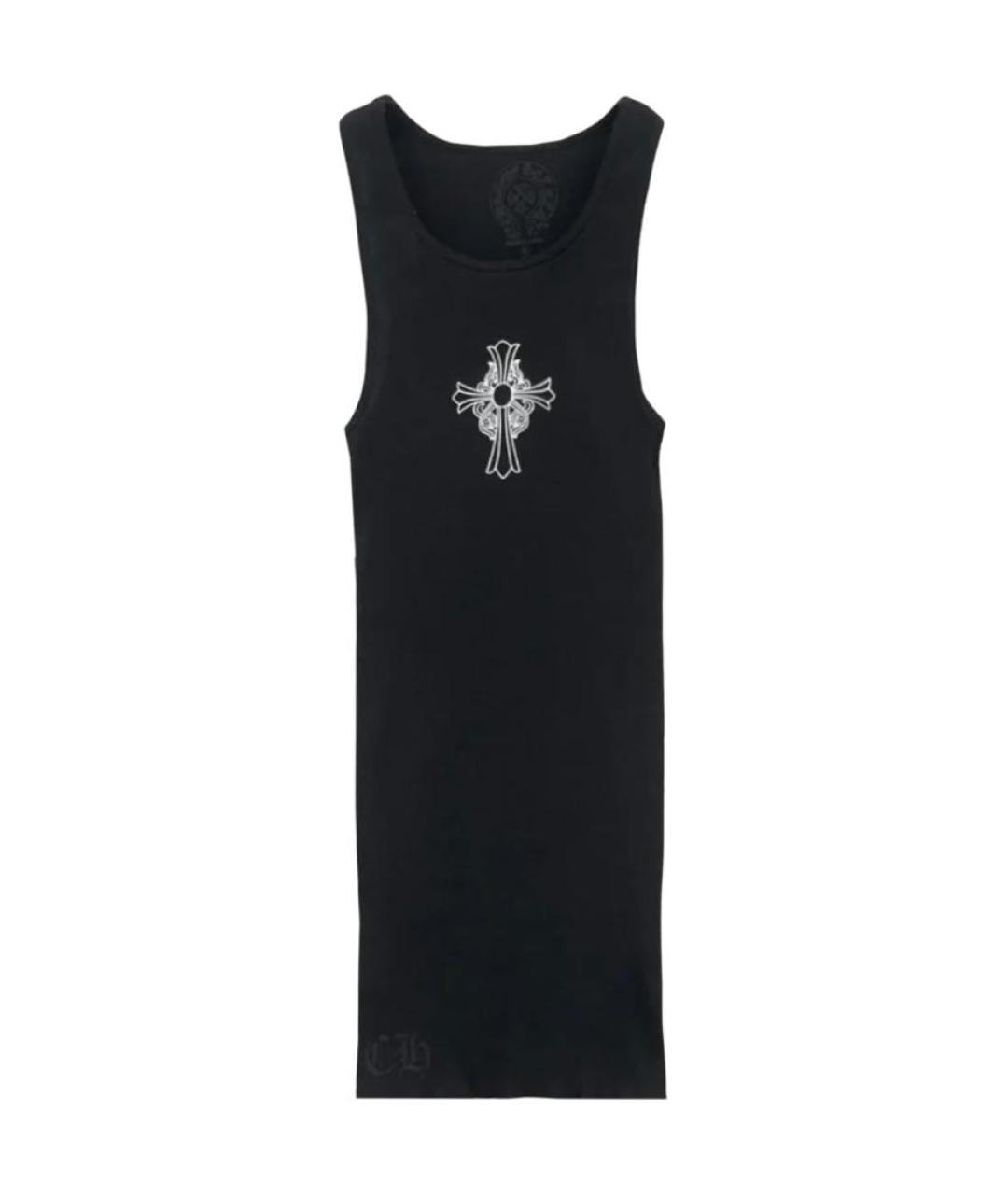 CHROME HEARTS Черная хлопковая майка, фото 1