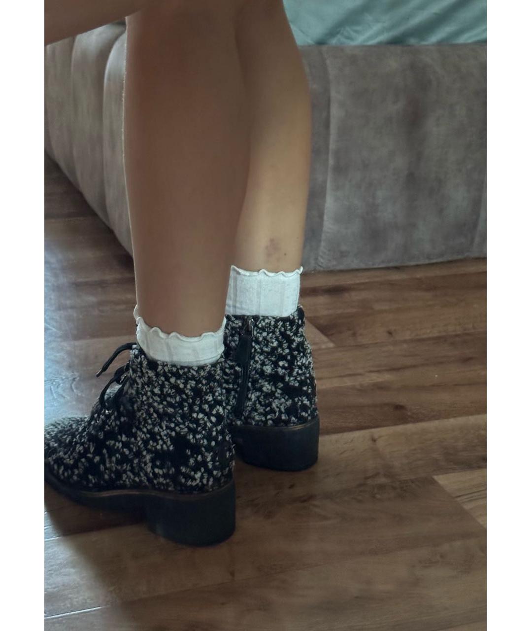 CHANEL Черные ботинки, фото 6