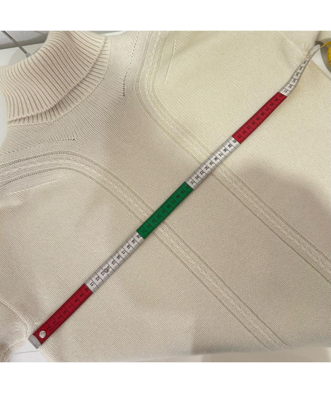 HERMES Бежевый кашемировый джемпер / свитер, фото 8
