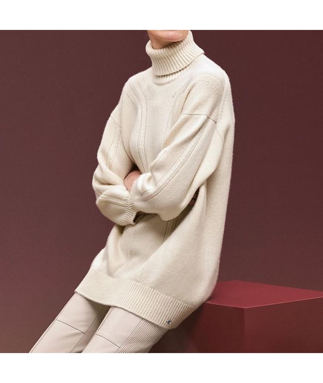 HERMES Бежевый кашемировый джемпер / свитер, фото 2