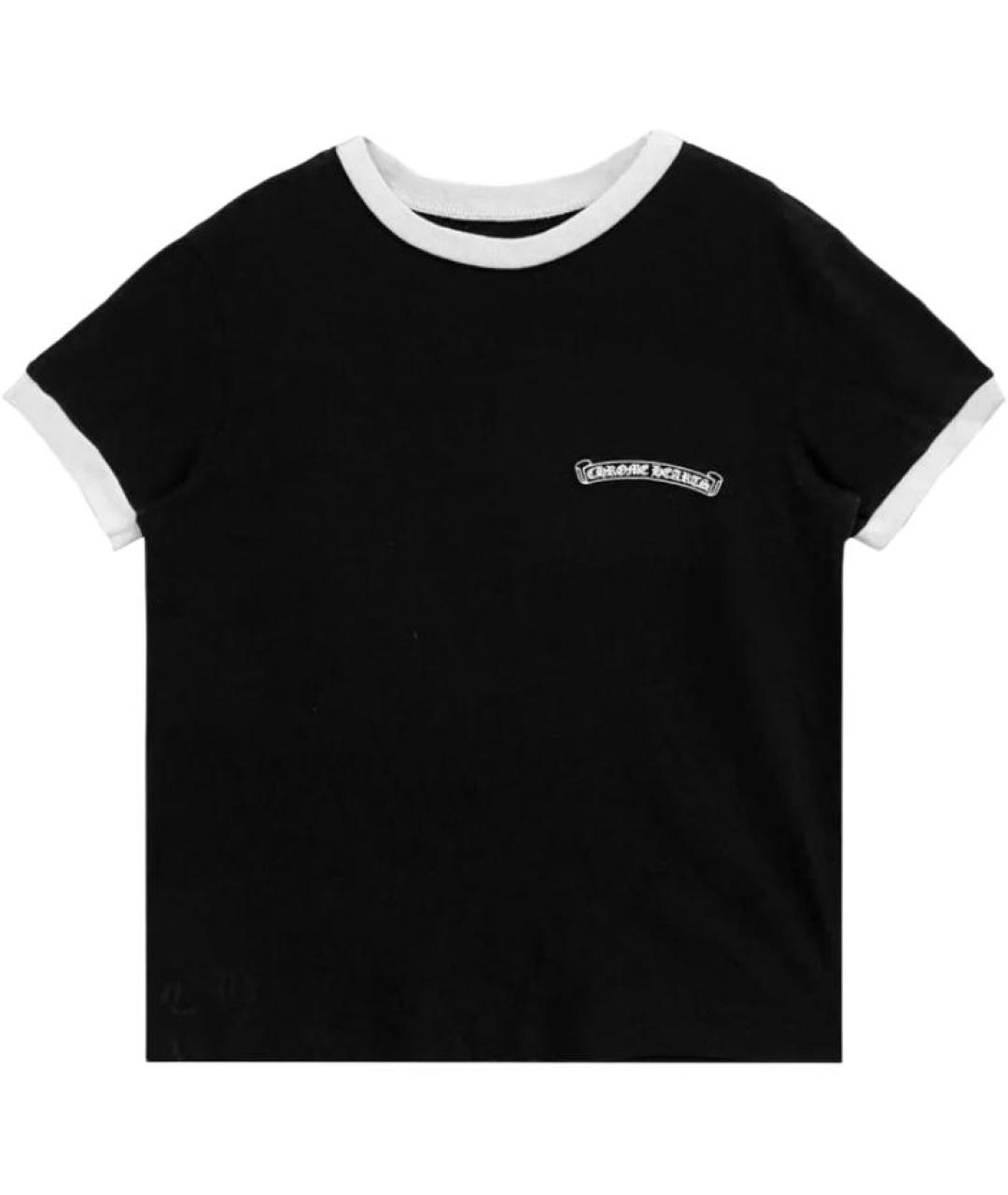 CHROME HEARTS Черная хлопковая футболка, фото 1