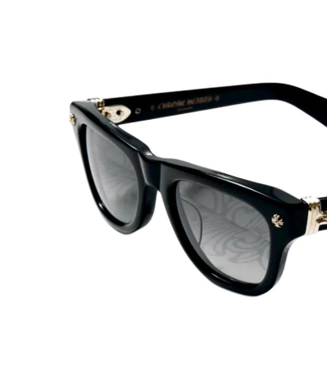 CHROME HEARTS Черные пластиковые солнцезащитные очки, фото 2