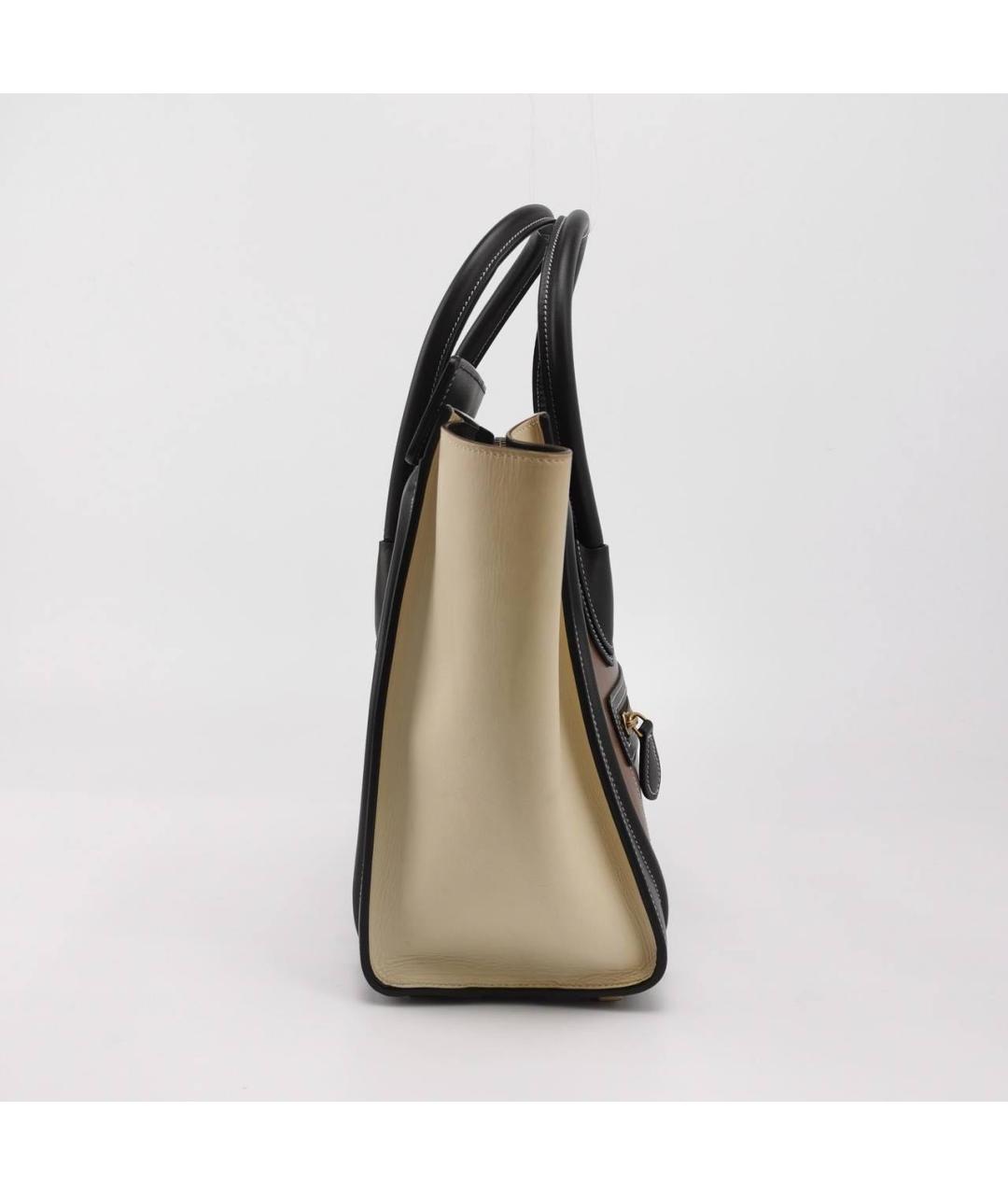 CELINE Коричневая кожаная сумка тоут, фото 2