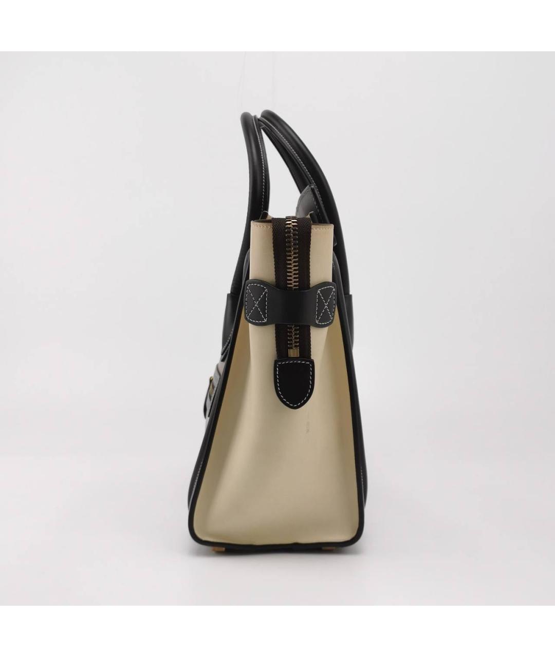 CELINE Коричневая кожаная сумка тоут, фото 3