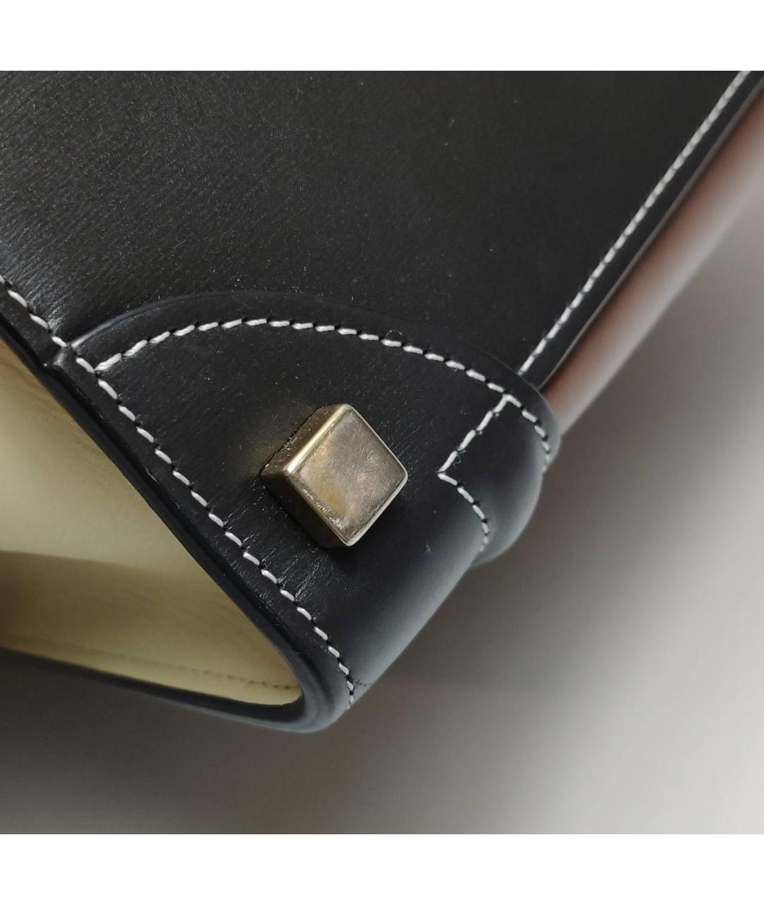 CELINE Коричневая кожаная сумка тоут, фото 7