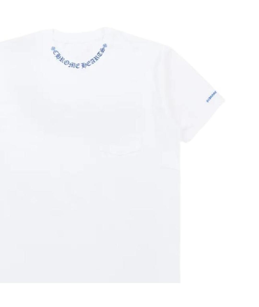 CHROME HEARTS Белая хлопковая футболка, фото 3