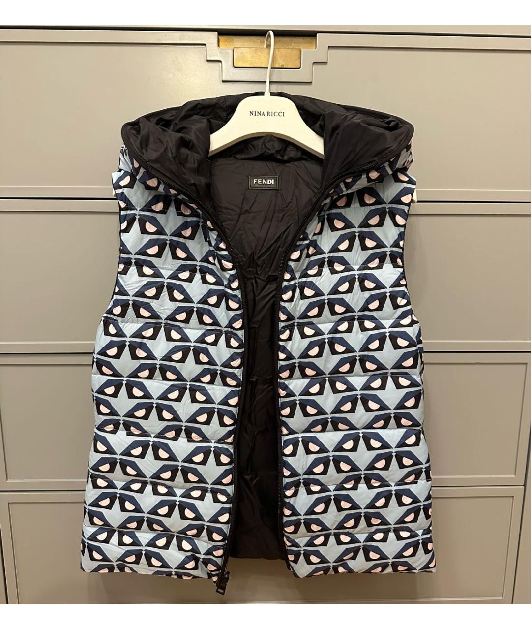 FENDI Мульти полиамидовый жилет, фото 7