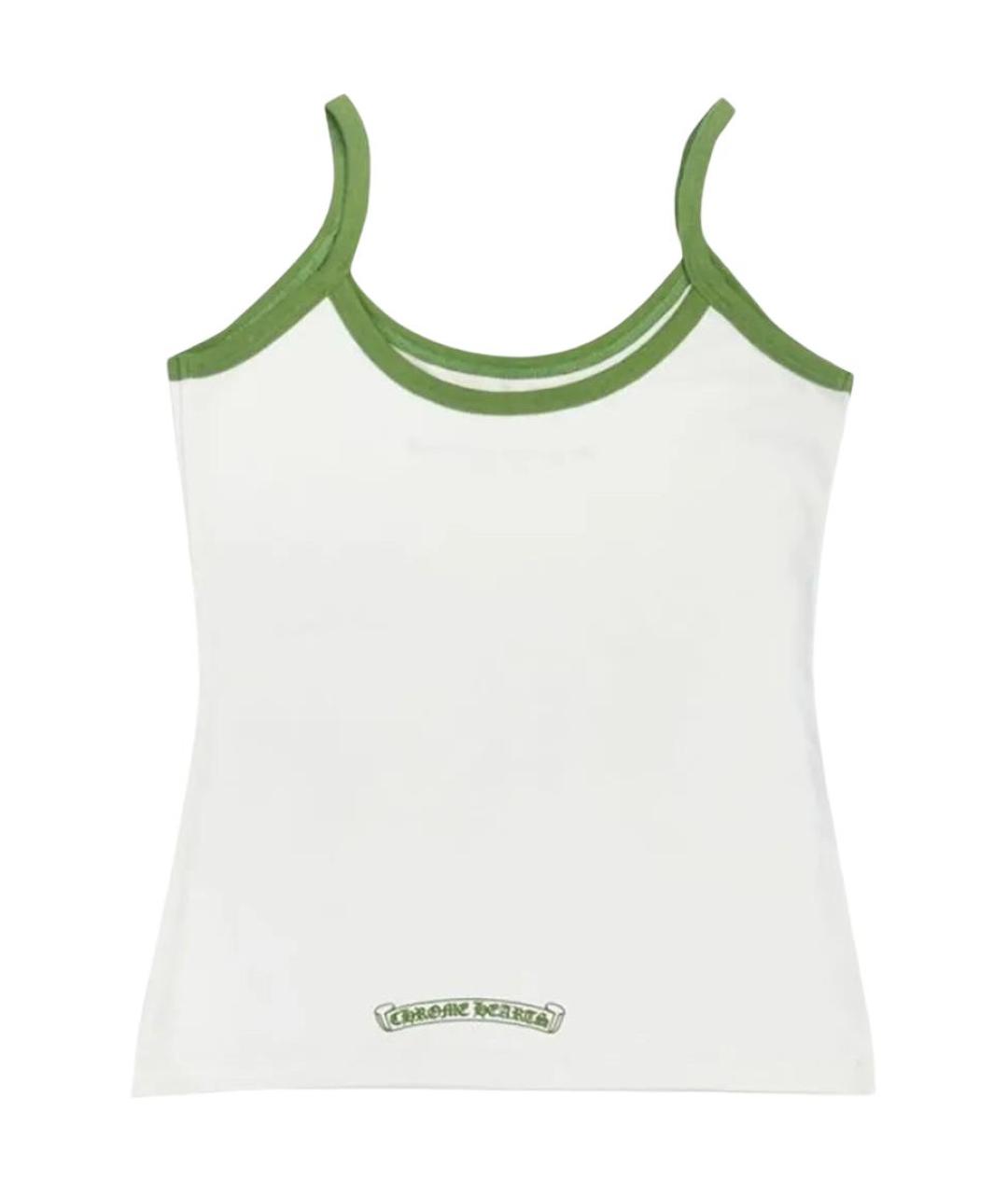 CHROME HEARTS Белая хлопковая майка, фото 2