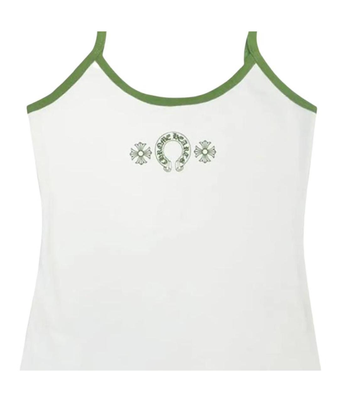 CHROME HEARTS Белая хлопковая майка, фото 3