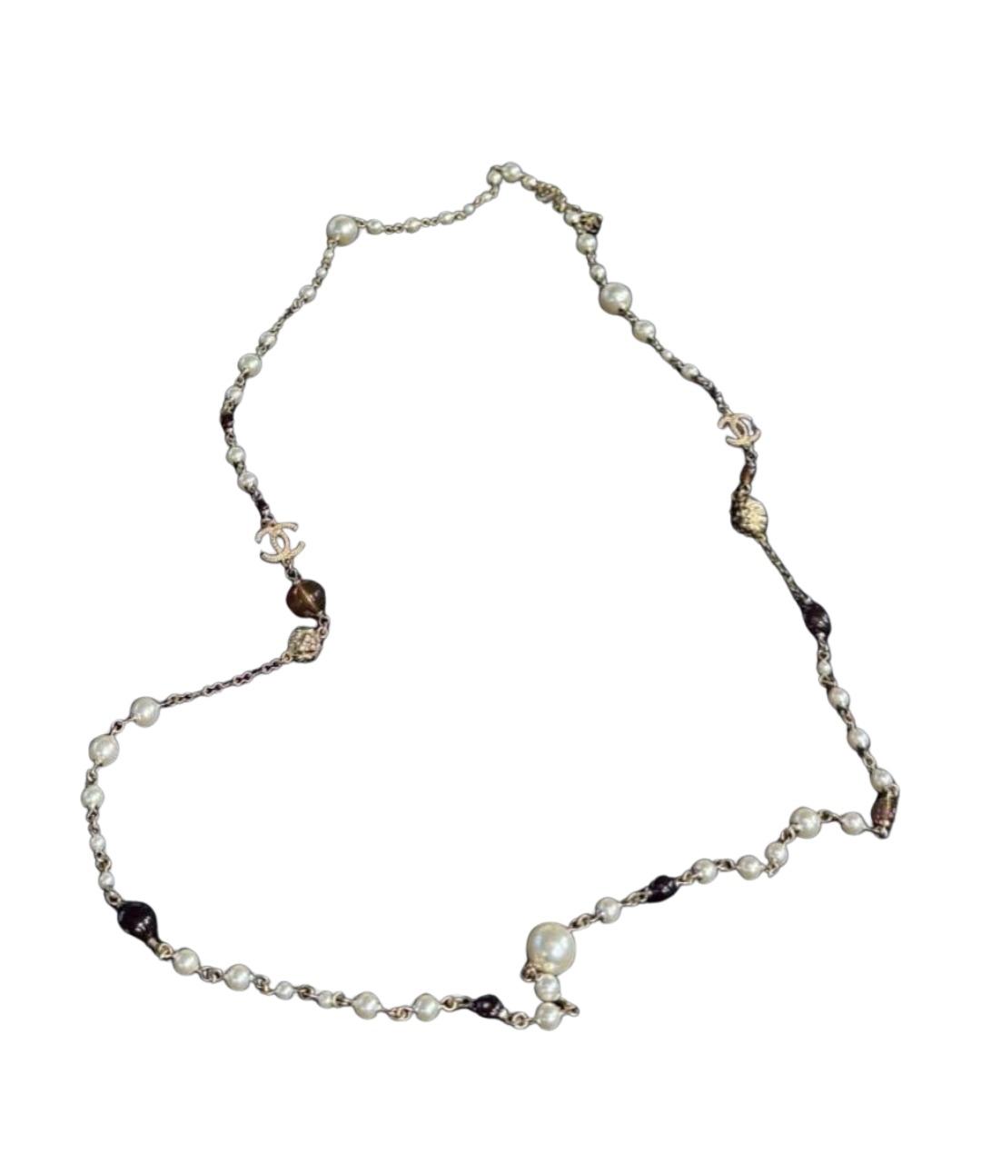 CHANEL Золотое металлическое колье, фото 1