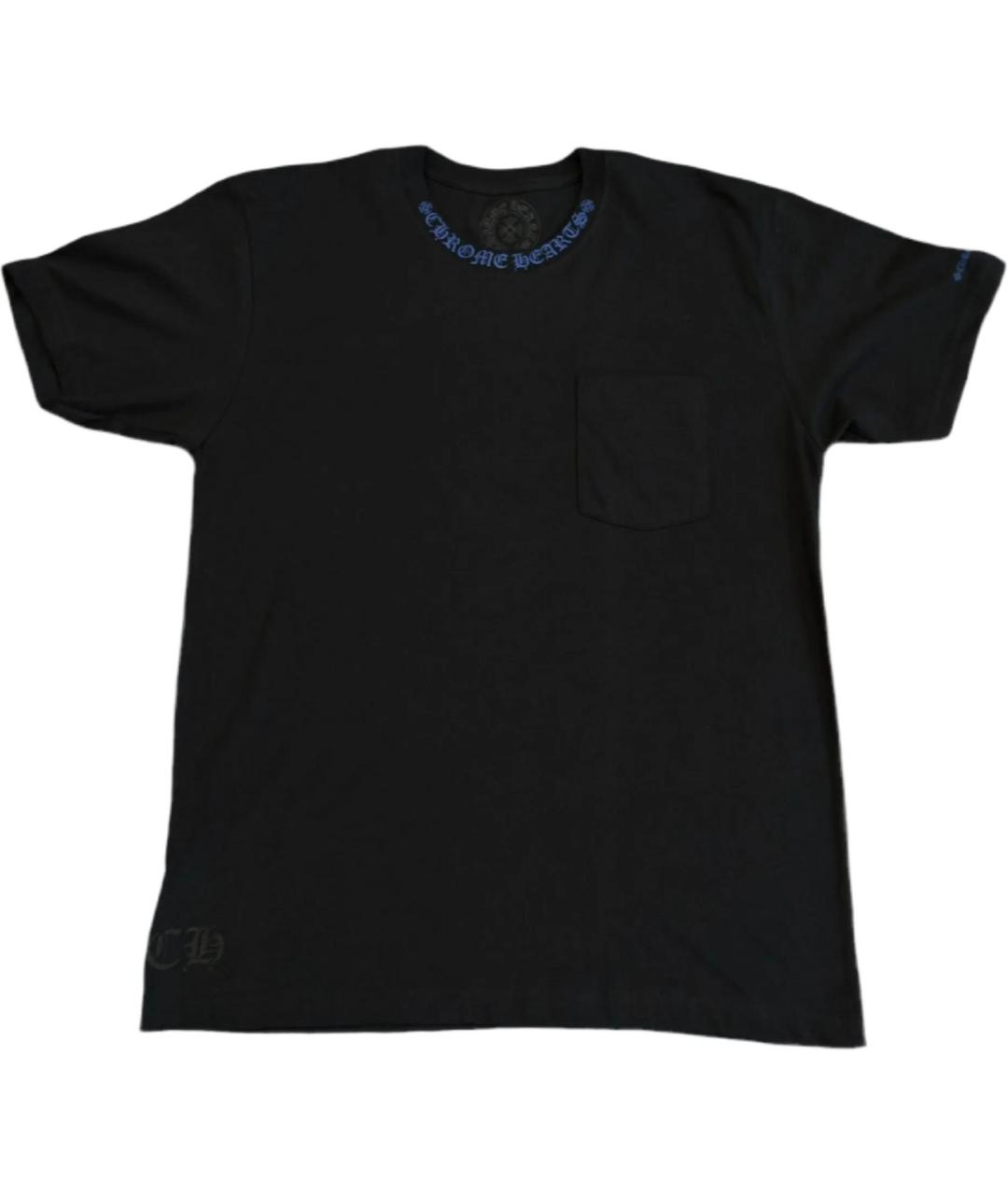 CHROME HEARTS Черная хлопковая футболка, фото 1