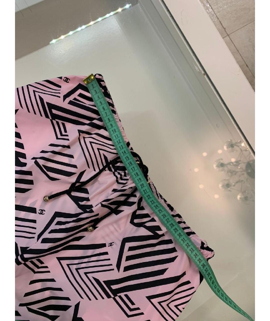 CHANEL Розовые полиамидовые брюки широкие, фото 6