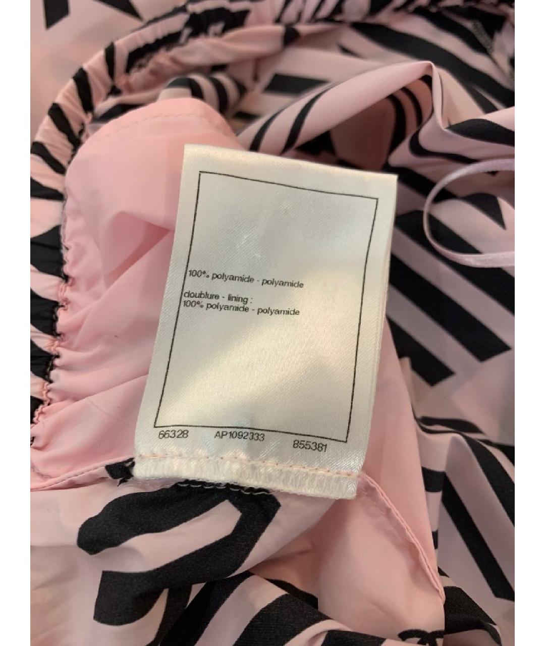 CHANEL Розовые полиамидовые брюки широкие, фото 5