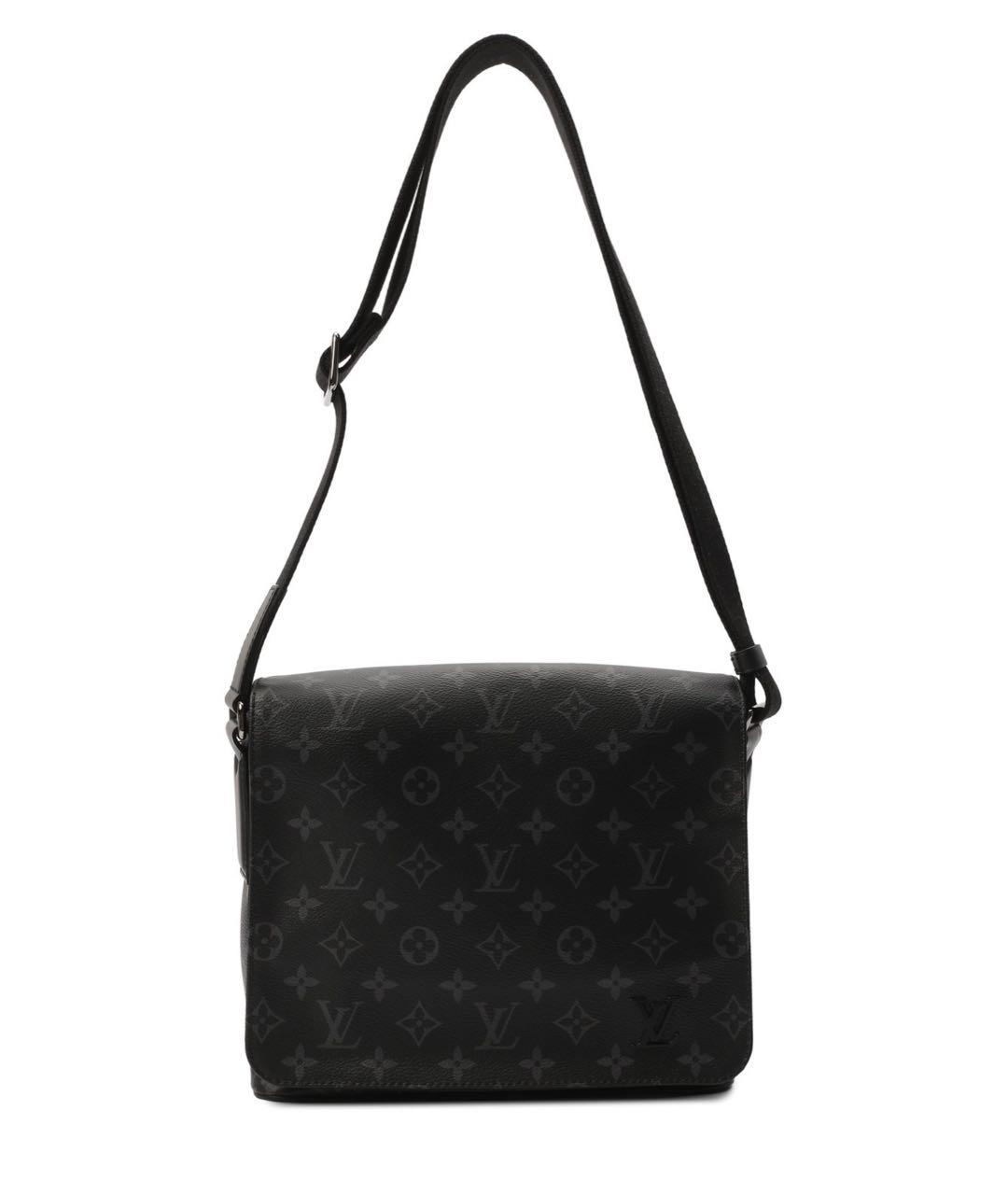 LOUIS VUITTON Черная кожаная поясная сумка, фото 7