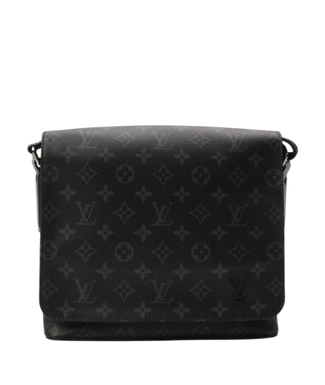 LOUIS VUITTON Черная кожаная поясная сумка, фото 1
