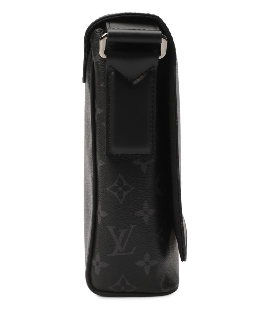 LOUIS VUITTON Черная кожаная поясная сумка, фото 3