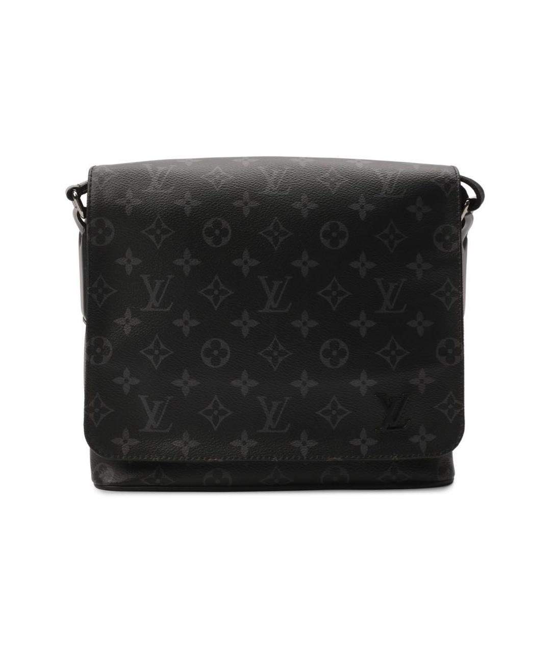 LOUIS VUITTON Черная кожаная поясная сумка, фото 8