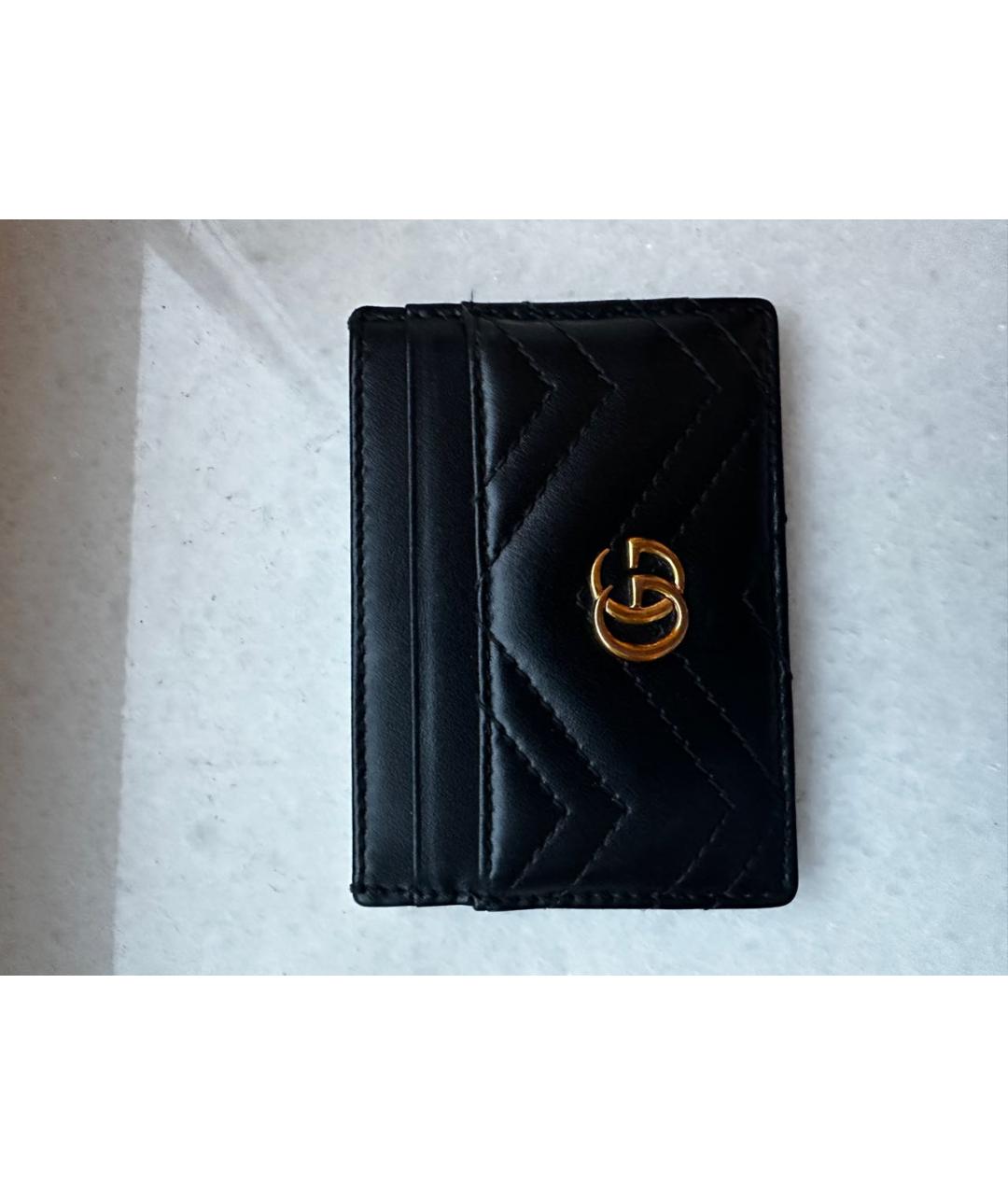 GUCCI Черный кожаный кардхолдер, фото 4