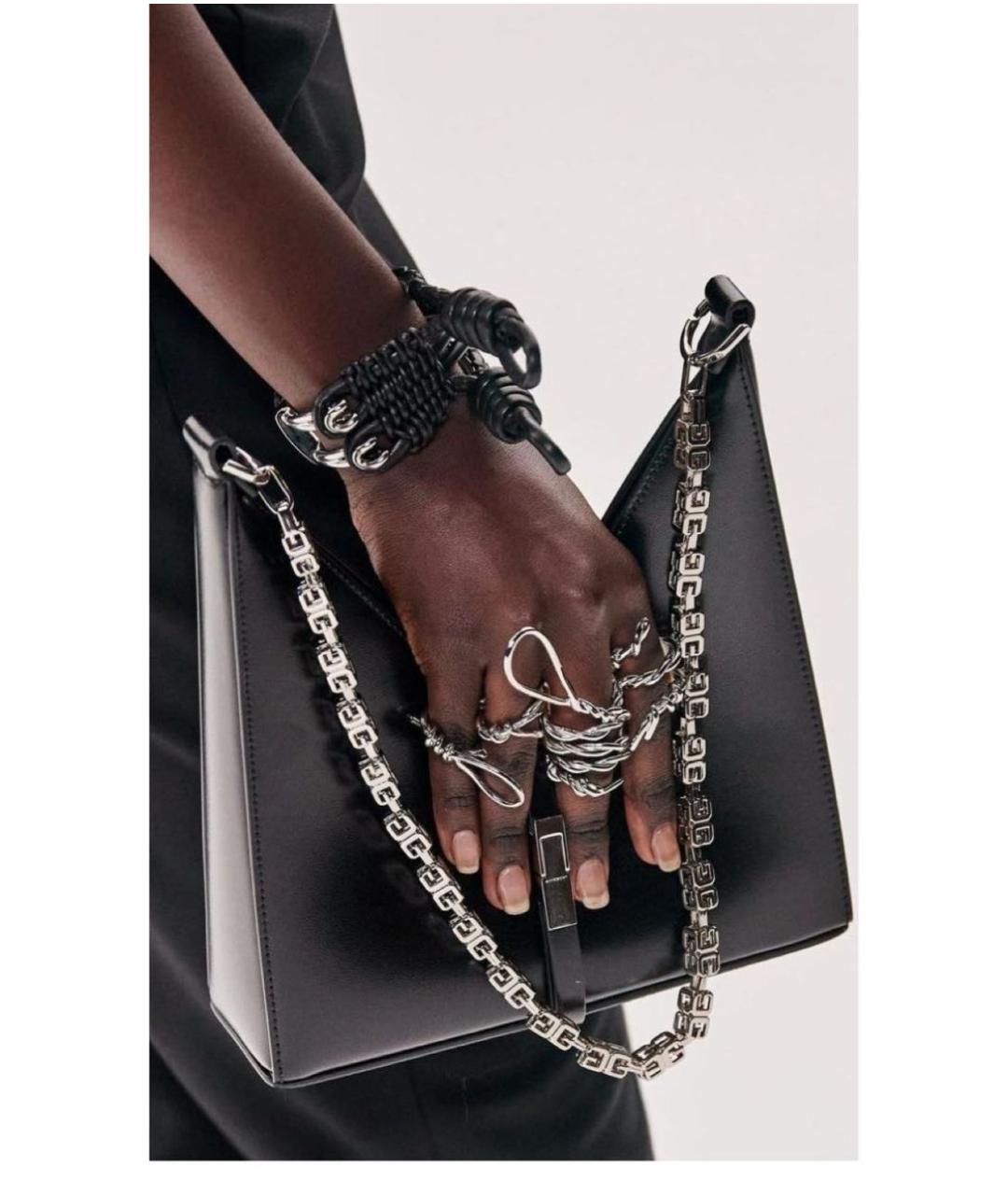 GIVENCHY Черная кожаная сумка через плечо, фото 6