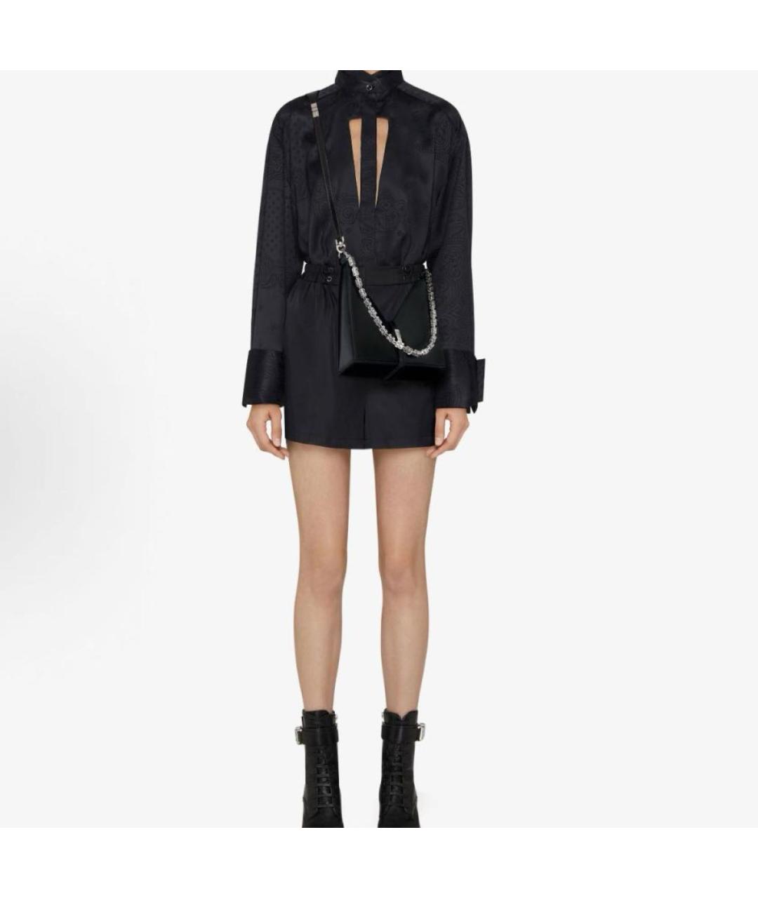 GIVENCHY Черная кожаная сумка через плечо, фото 3