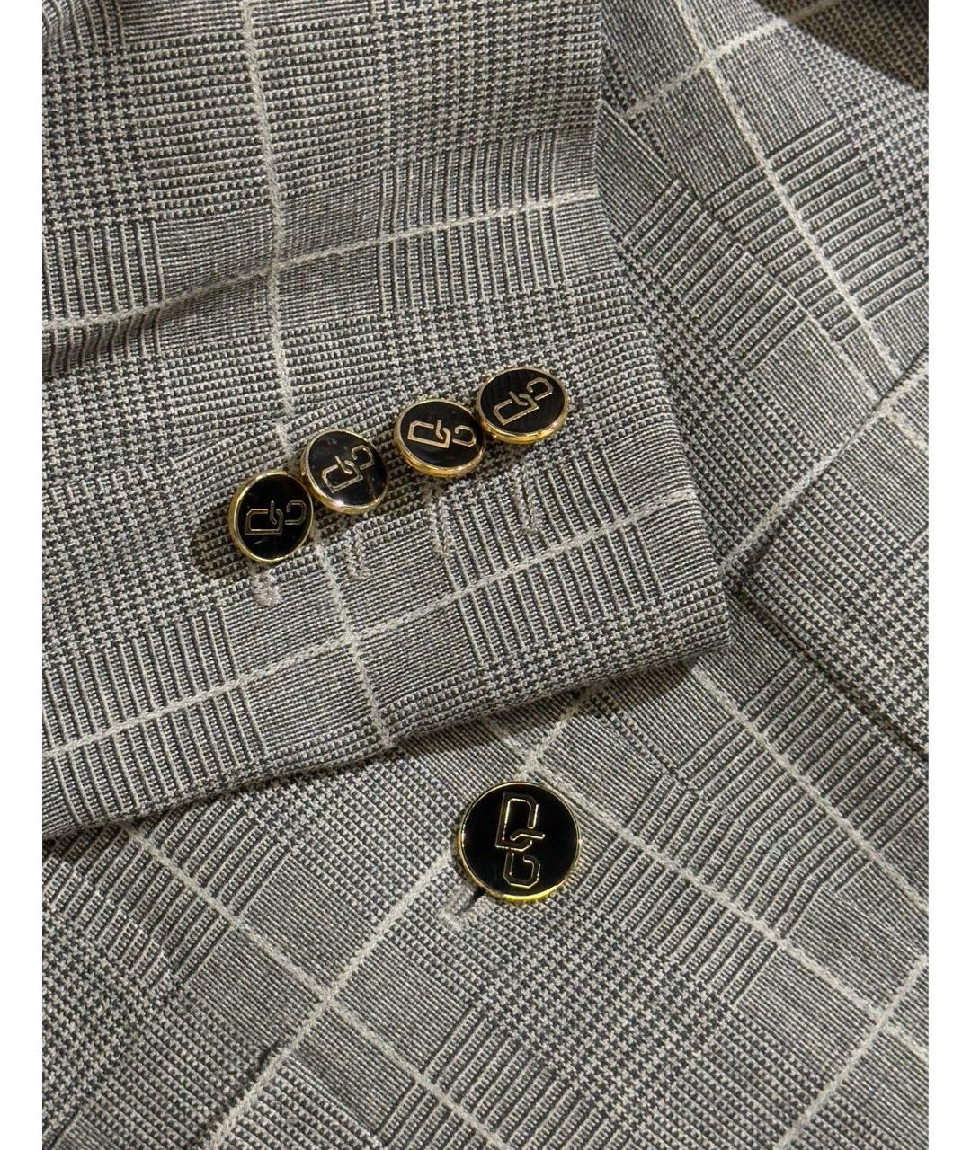 DOLCE&GABBANA Серый шерстяной жакет/пиджак, фото 4