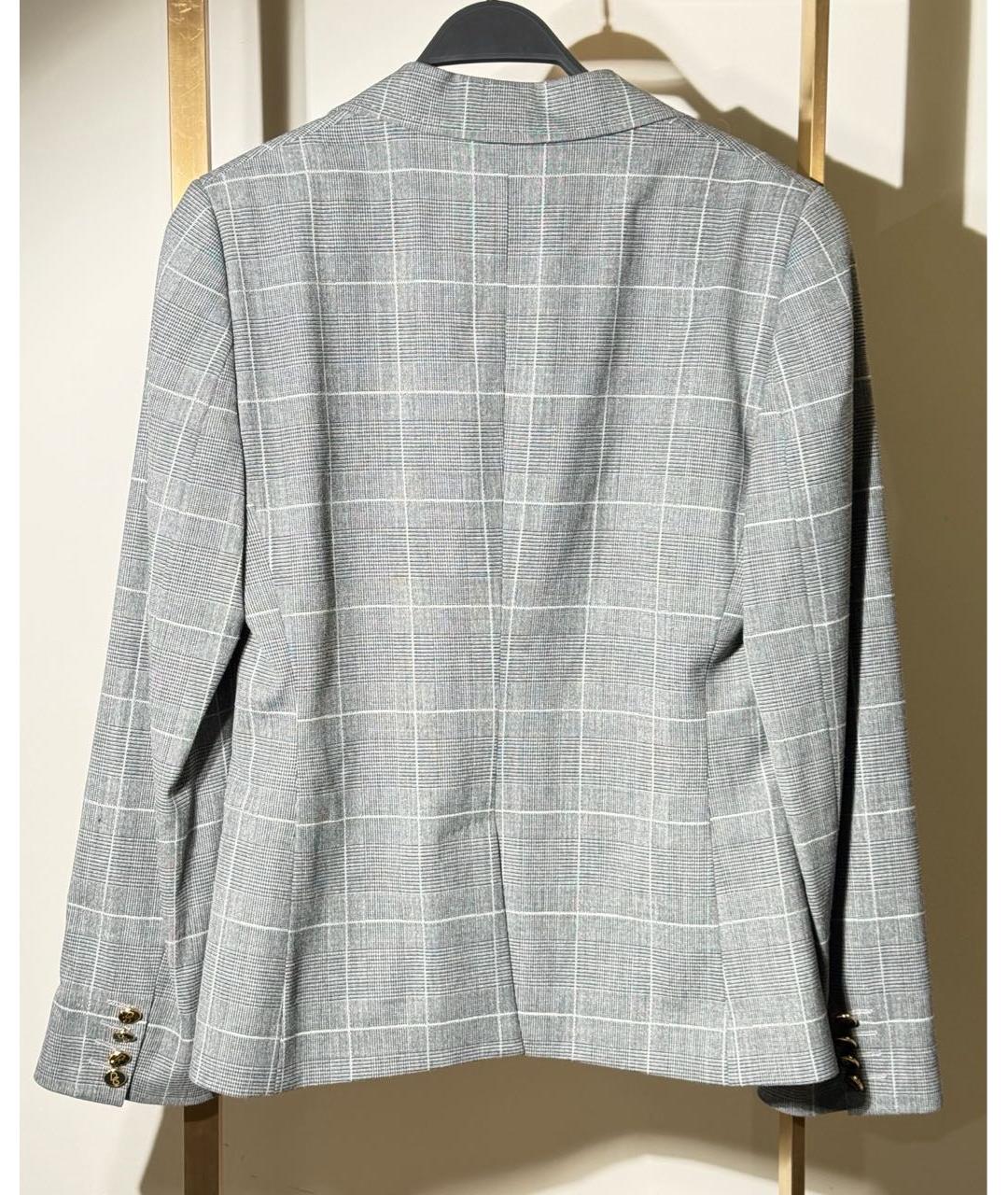 DOLCE&GABBANA Серый шерстяной жакет/пиджак, фото 2