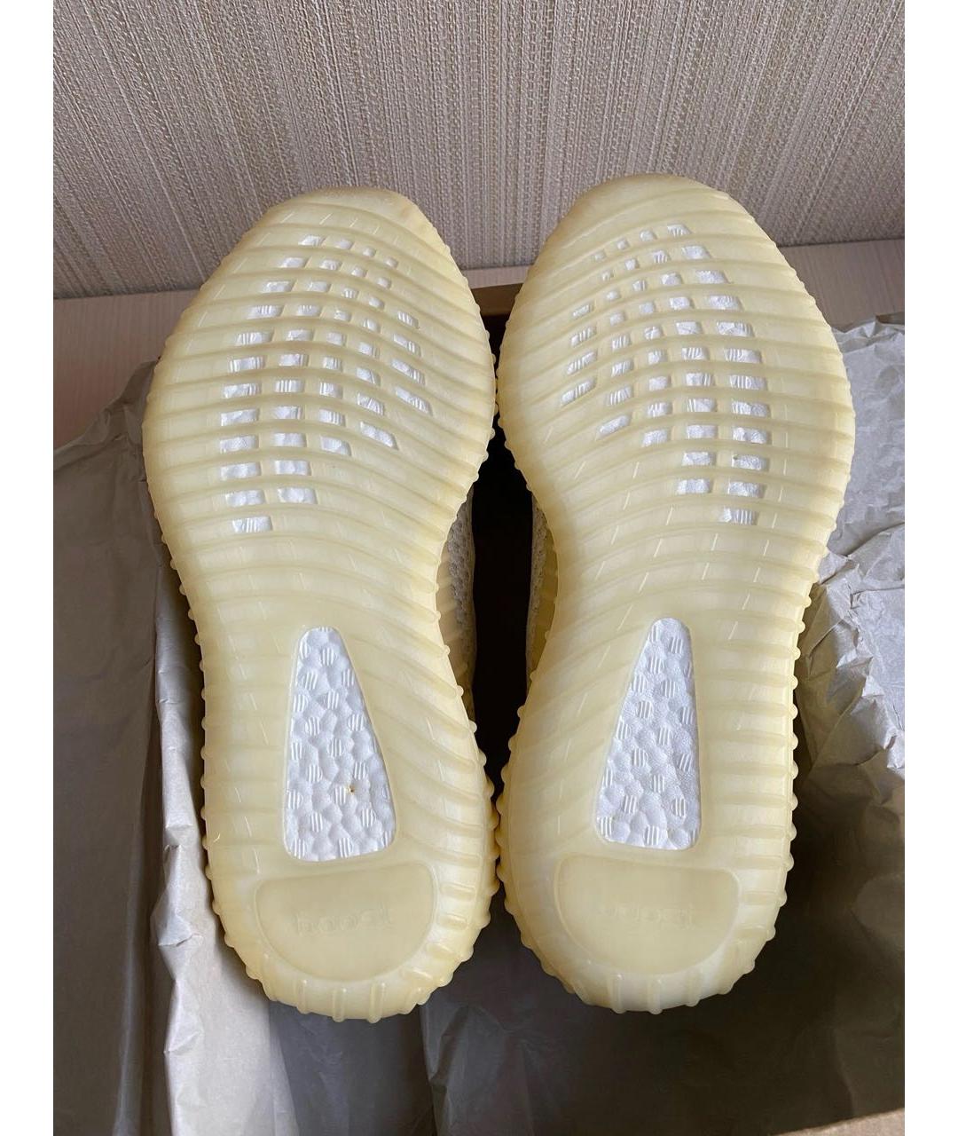 ADIDAS YEEZY Белые текстильные кроссовки, фото 5