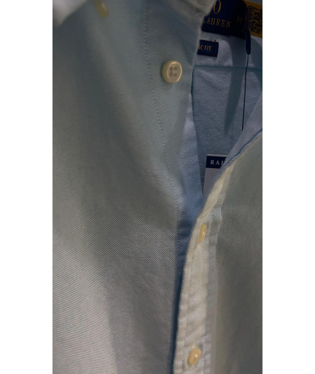POLO RALPH LAUREN Голубая хлопковая рубашка, фото 4