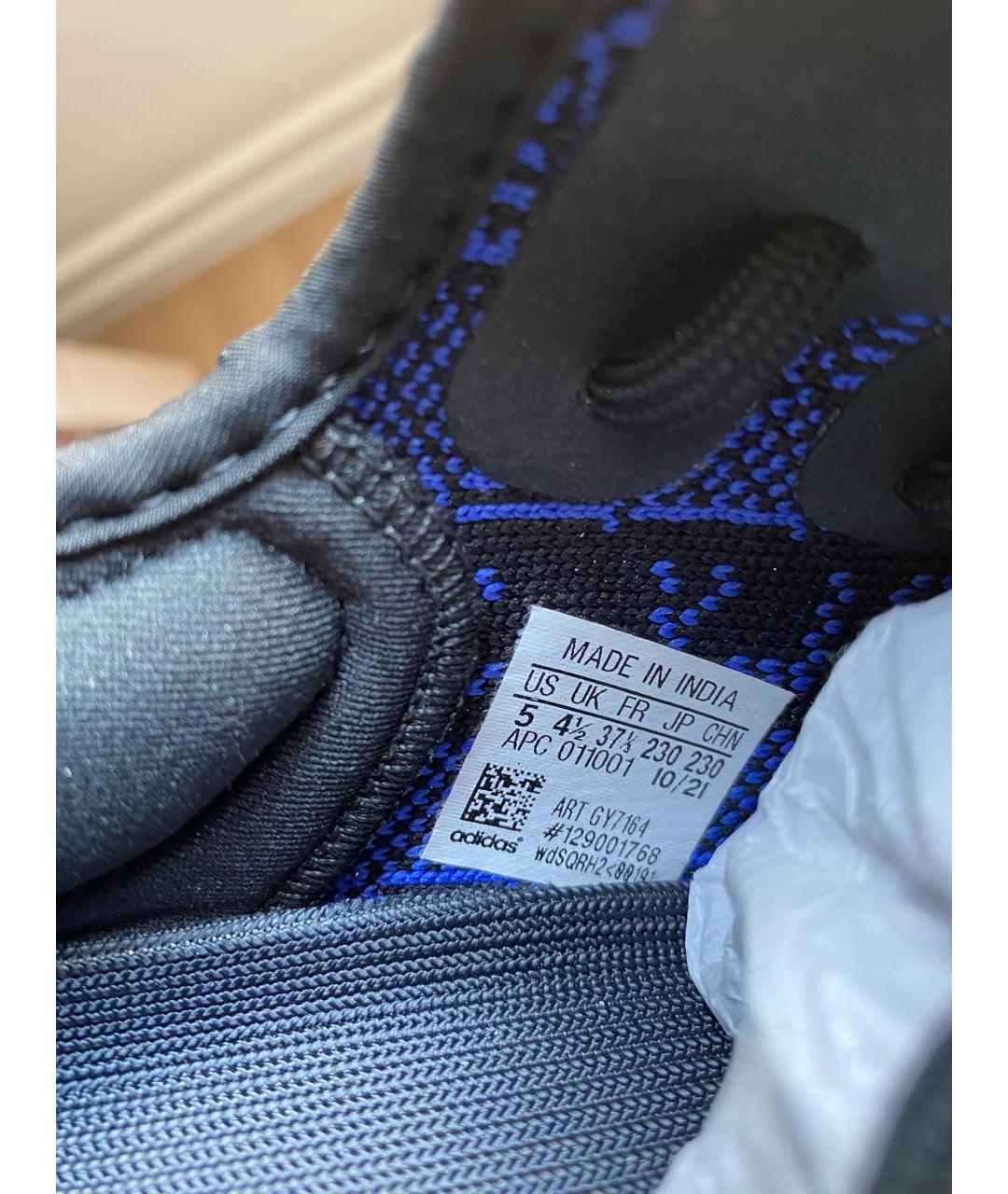 ADIDAS YEEZY Черные текстильные кроссовки, фото 7